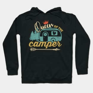 Queen Of The Camper Funny Camping Girl Hoodie